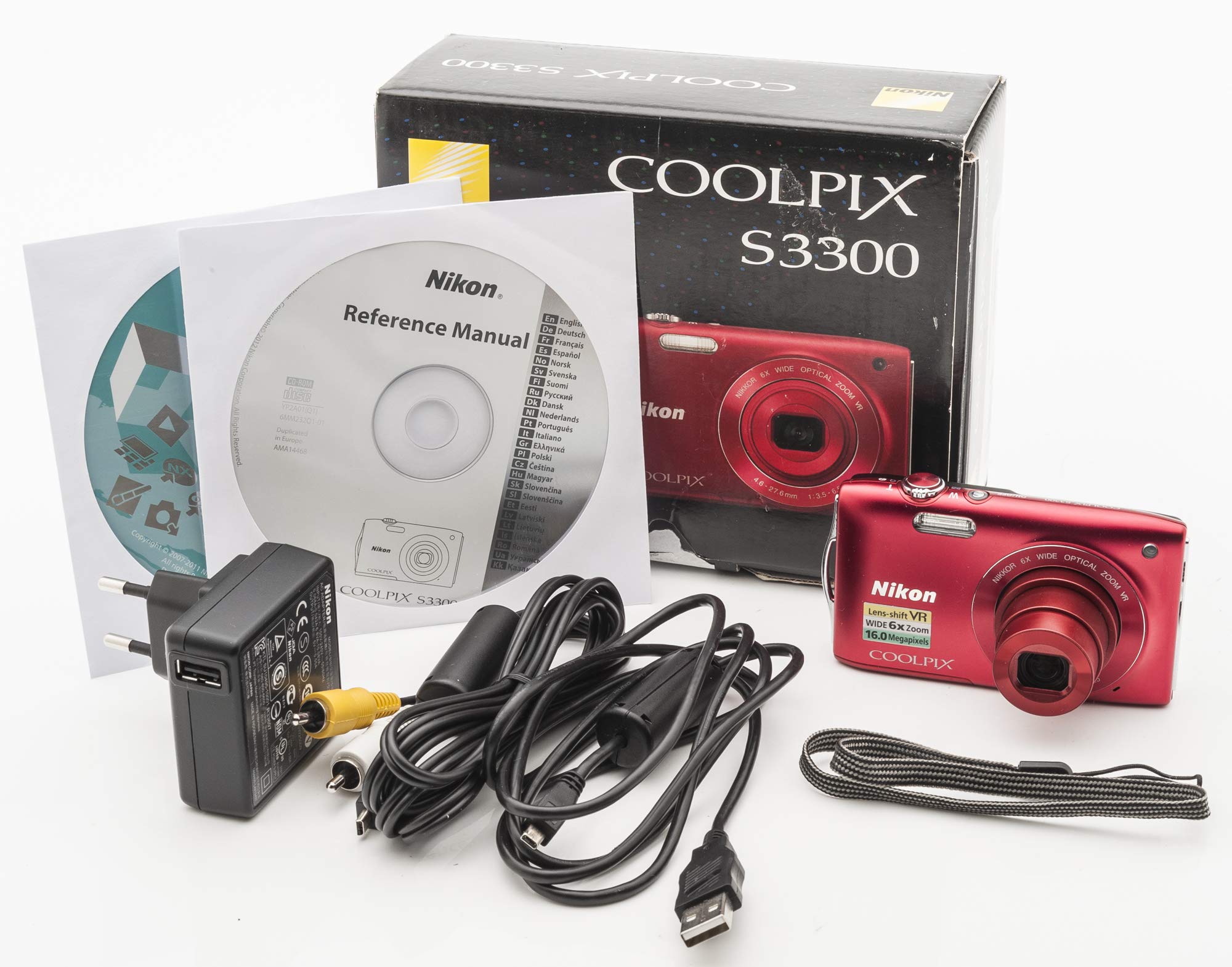 Nikon Coolpix S3300 Rouge : Amazon.fr: High-Tech